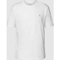 Marc O'Polo T-Shirt mit Label-Print in Weiss, Größe XL von Marc O'Polo
