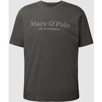 Marc O'Polo T-Shirt mit Statement- und Label-Print in Anthrazit, Größe M von Marc O'Polo