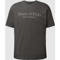 Marc O'Polo T-Shirt mit Statement- und Label-Print in Anthrazit, Größe S von Marc O'Polo