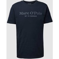 Marc O'Polo T-Shirt mit Statement- und Label-Print in Marine, Größe XL von Marc O'Polo