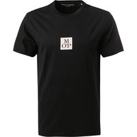 Marc O'Polo Herren T-Shirt schwarz Baumwolle von Marc O'Polo