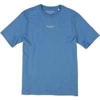 Marc O'Polo Herren T-Shirt blau Baumwolle von Marc O'Polo