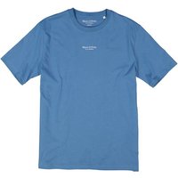 Marc O'Polo Herren T-Shirt blau Baumwolle von Marc O'Polo