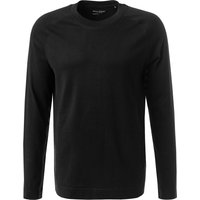 Marc O'Polo Herren Longsleeve schwarz Baumwolle von Marc O'Polo