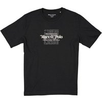 Marc O'Polo Herren T-Shirt schwarz Baumwolle von Marc O'Polo