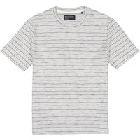 Marc O'Polo Herren T-Shirt weiß Baumwolle gestreift von Marc O'Polo