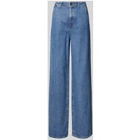 Marc O'Polo Wide Leg Jeans aus Lyocell-Baumwoll-Mix in Blau Melange, Größe 26/32 von Marc O'Polo