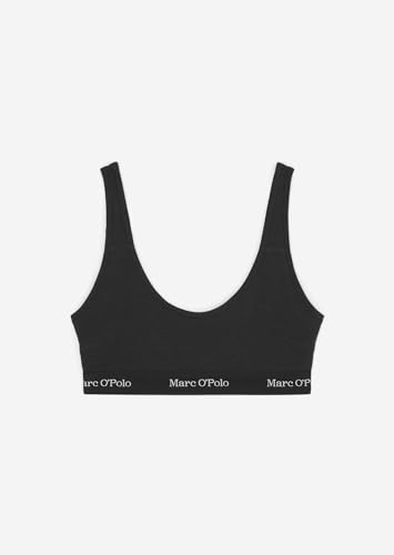 Marc O'Polo Damen Essentials Scoop Neck Bralette Bra, Schwarz, S EU von Marc O'Polo