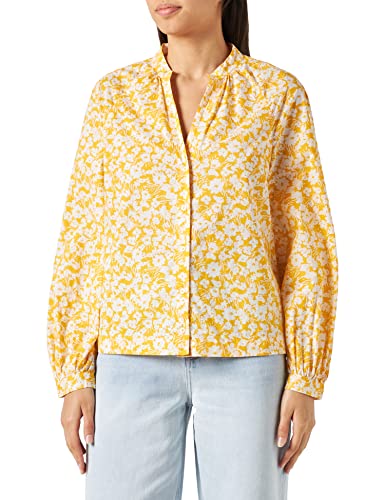 Marc O'Polo Women's 302096942137 Blouse, deep V-Neck, small Stand-up von Marc O'Polo