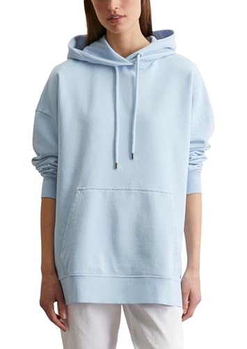 Marc OߴPolo Damen Hoodie aus Bio-Baumwolle Relaxed Fit, Blau (Smooth Sky), XS von Marc O'Polo