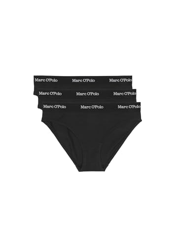 Marc O´Polo Women's Essentials 3-Pack Briefs, Black, Extra Small von Marc O´Polo