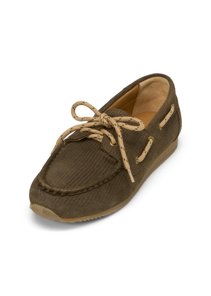 Marc O'Polo aus Veloursleder in Cord-Optik Bootsschuh von Marc O'Polo