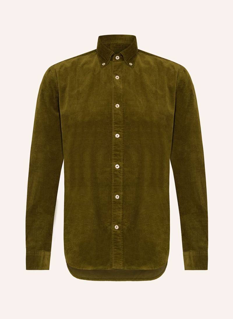 Marc O'polo Cordhemd Regular Fit gruen von Marc O'Polo