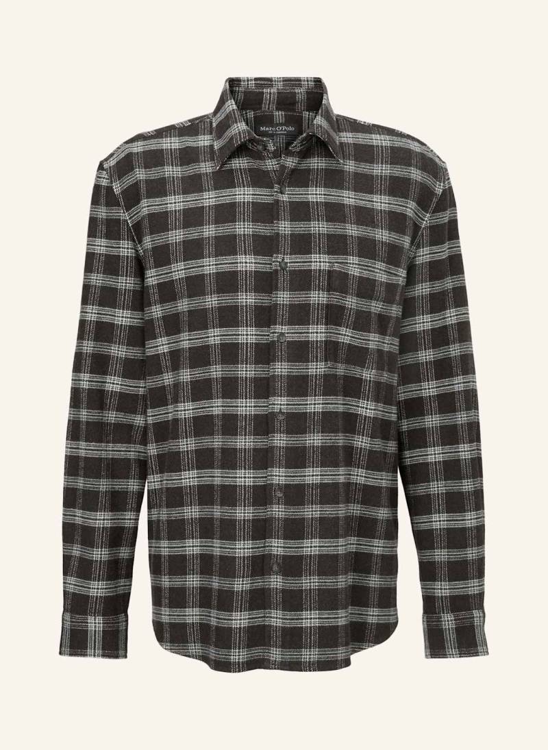 Marc O'polo Flanellhemd Regular Fit schwarz von Marc O'Polo