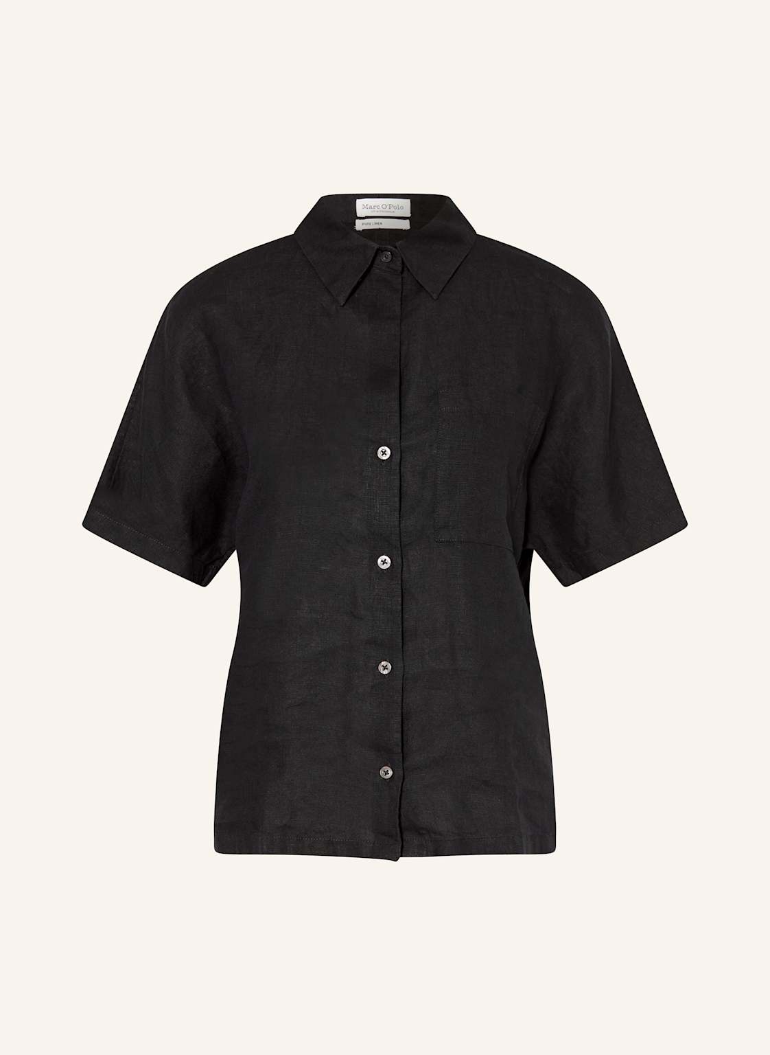 Marc O'polo Hemdbluse Aus Leinen schwarz von Marc O'Polo