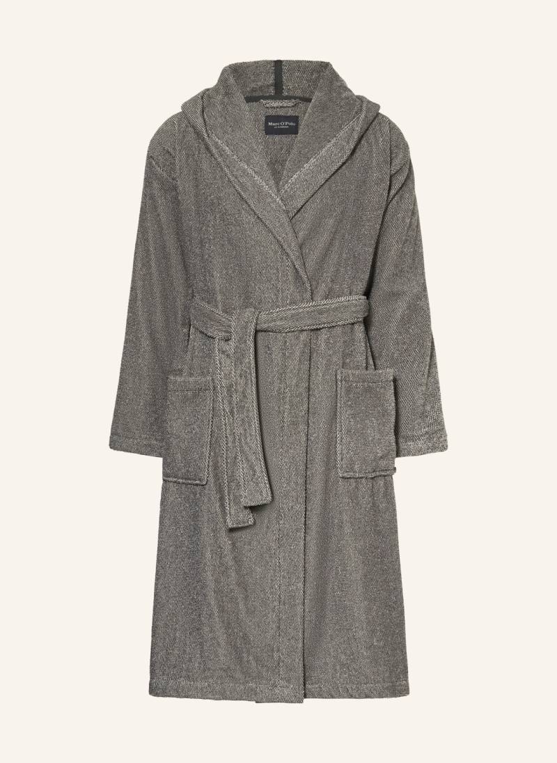 Marc O'polo Herren-Bademantel Mit Kapuze grau von Marc O'Polo
