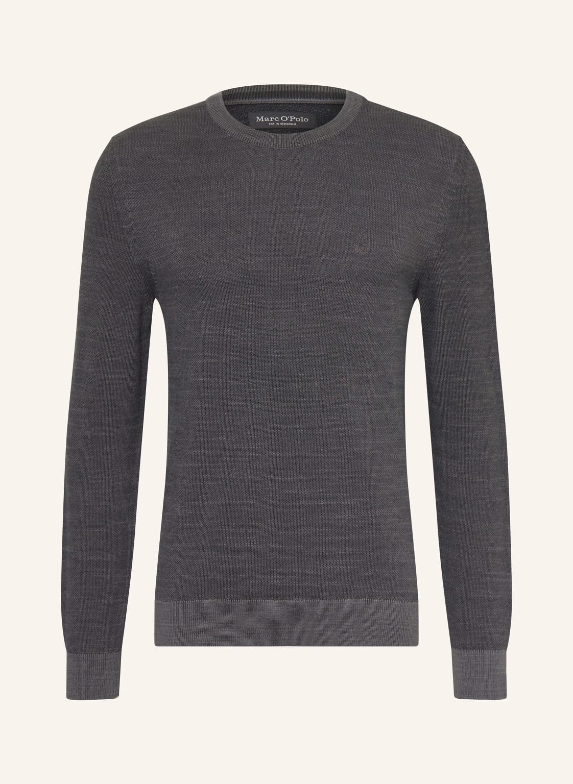 Marc O'polo Piqué-Pullover grau von Marc O'Polo