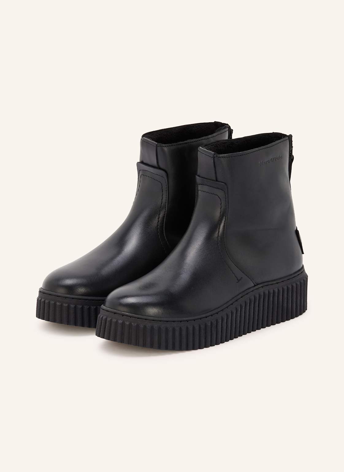 Marc O'polo Plateau-Stiefelette Bianca schwarz von Marc O'Polo