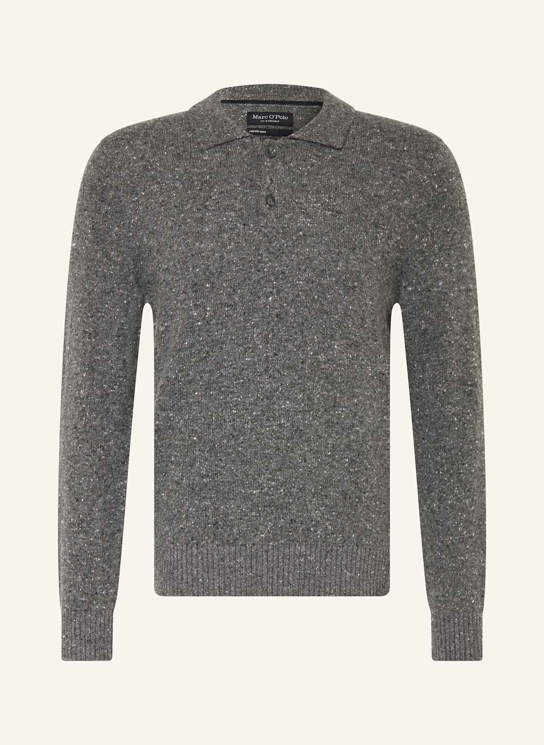 Marc O'polo Strick-Poloshirt grau von Marc O'Polo