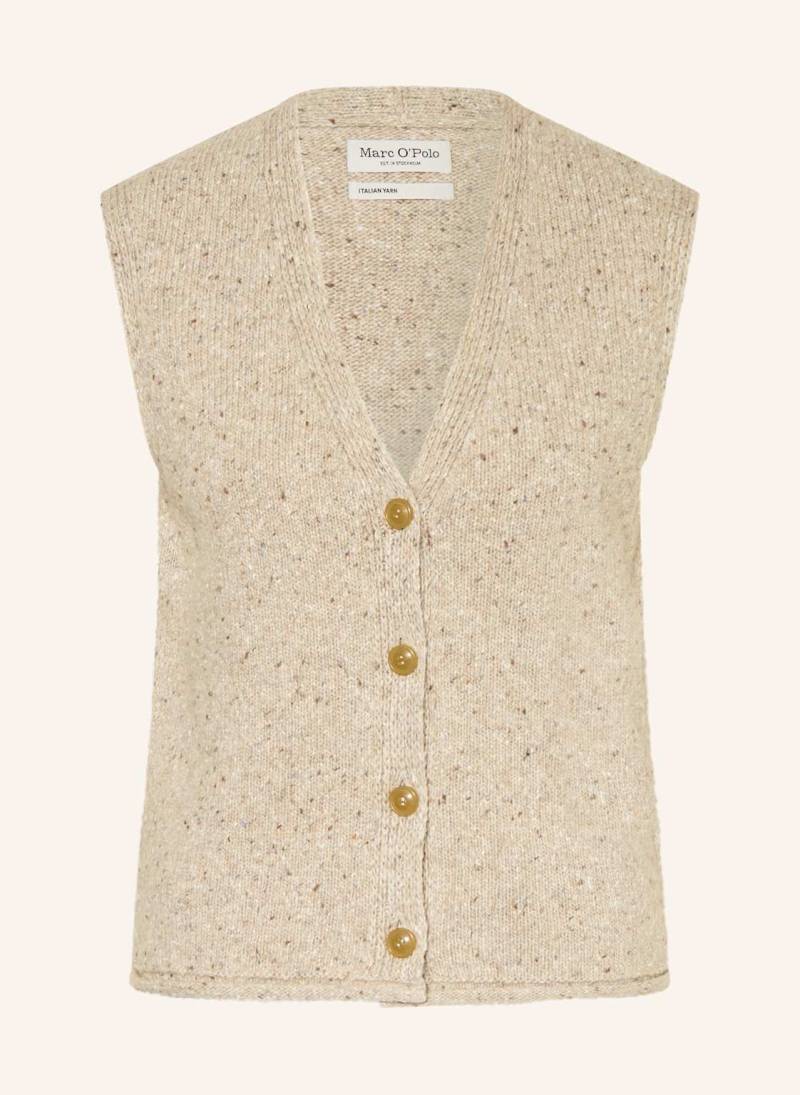 Marc O'polo Strickweste beige von Marc O'Polo