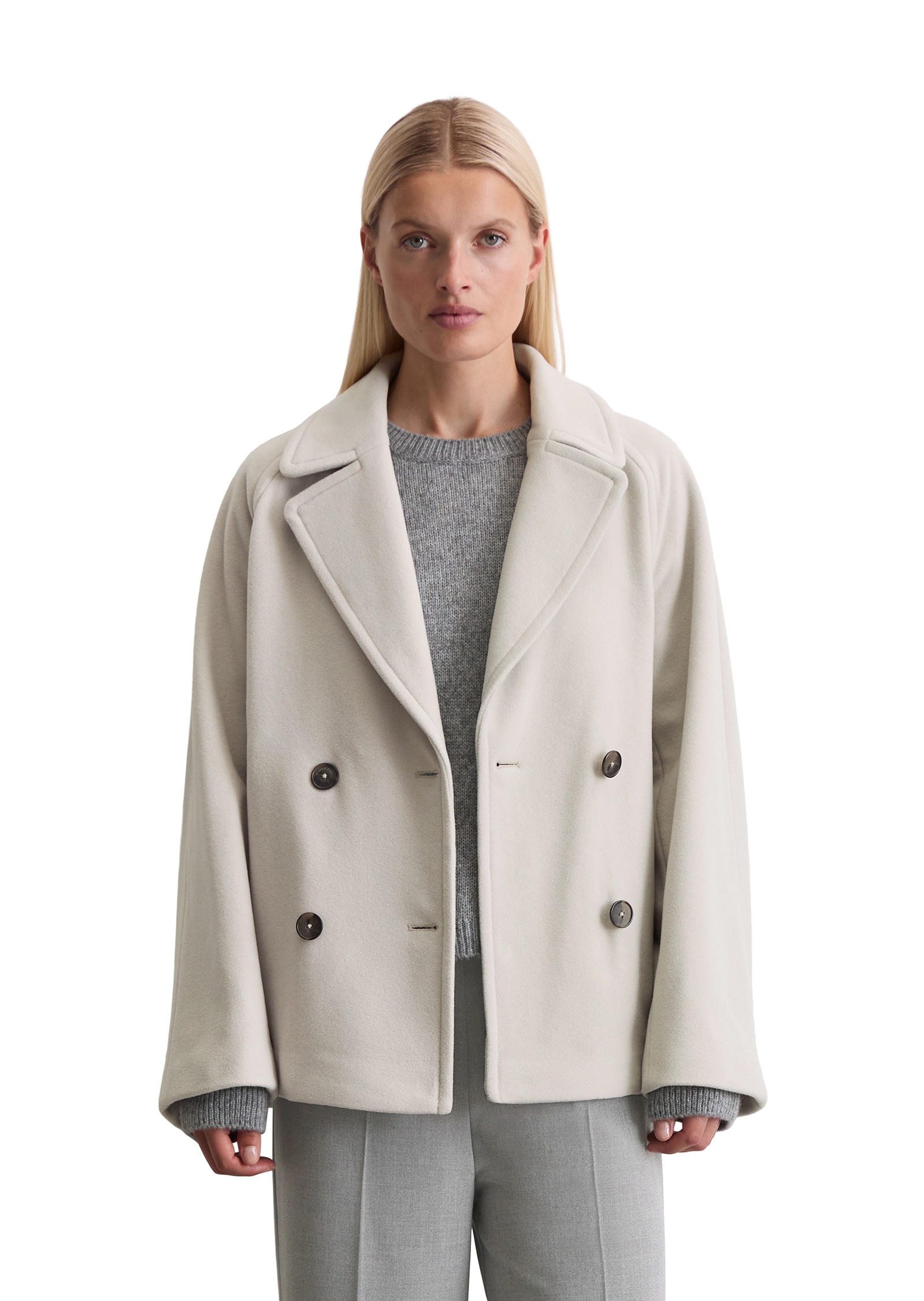 Marc OPolo Outdoorjacke "aus Wolle-Mix", ohne Kapuze von Marc O'Polo