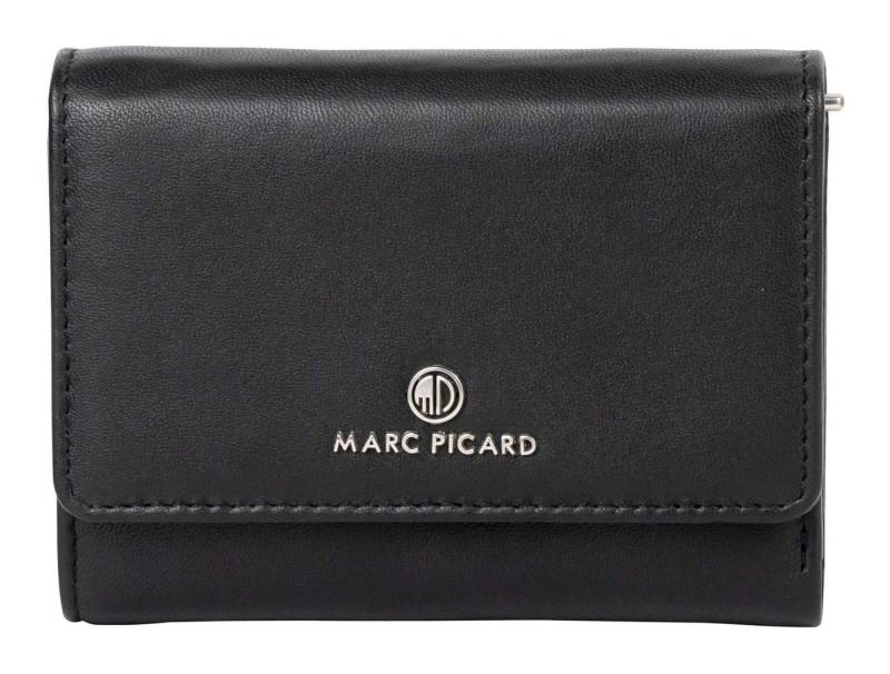 Marc Picard Geldbörse Wallet with Flap, aus echtem Lammleder mit RFID-Blocker Schutz von Marc Picard