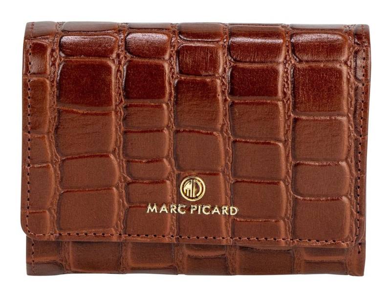 Marc Picard Geldbörse Wallet with Flap, aus echtem Rindsleder mit RFID-Blocker Schutz von Marc Picard