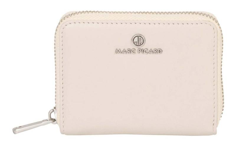 Marc Picard Geldbörse Zip Wallet, aus echtem Lammleder mit RFID-Blocker Schutz von Marc Picard