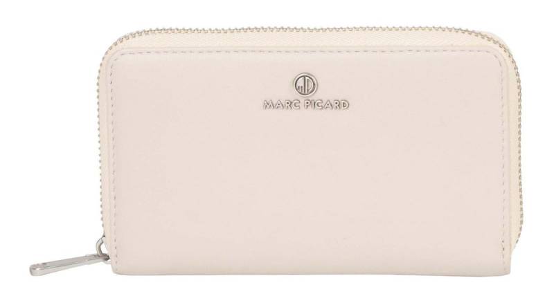 Marc Picard Geldbörse Zip Wallet, aus echtem Lammleder mit RFID-Blocker Schutz von Marc Picard