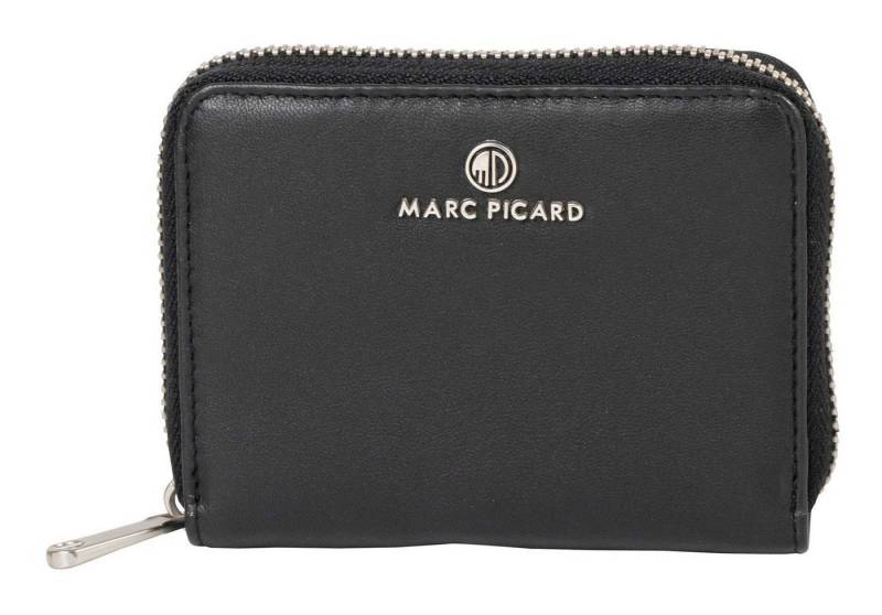 Marc Picard Geldbörse Zip Wallet, aus echtem Lammleder mit RFID-Blocker Schutz von Marc Picard