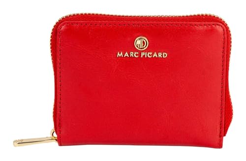Marc Picard Leder Geldbörse Firenze Zip Wallet Red rot von Marc Picard