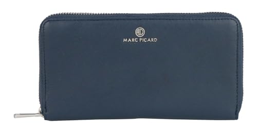 Marc Picard Leder Geldbörse Maremma Zip Wallet Navy dunkelblau von Marc Picard