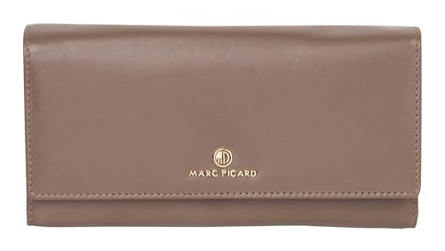 Marc Picard Leder Geldbörse Umbria Wallet with Flap Taupe von Marc Picard