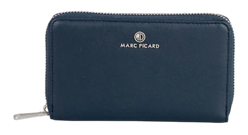 Marc Picard Leder Geldbörse Umbria Zip Wallet Navy dunkelblau von Marc Picard
