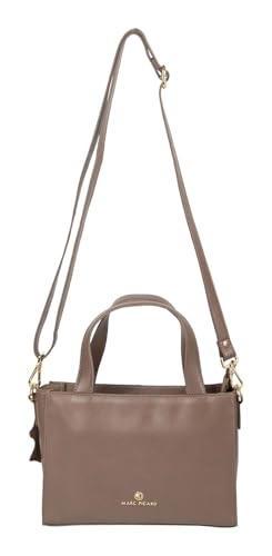 Marc Picard Leder Schultertasche Umhängetasche Umbria Tote Bag Taupe von Marc Picard