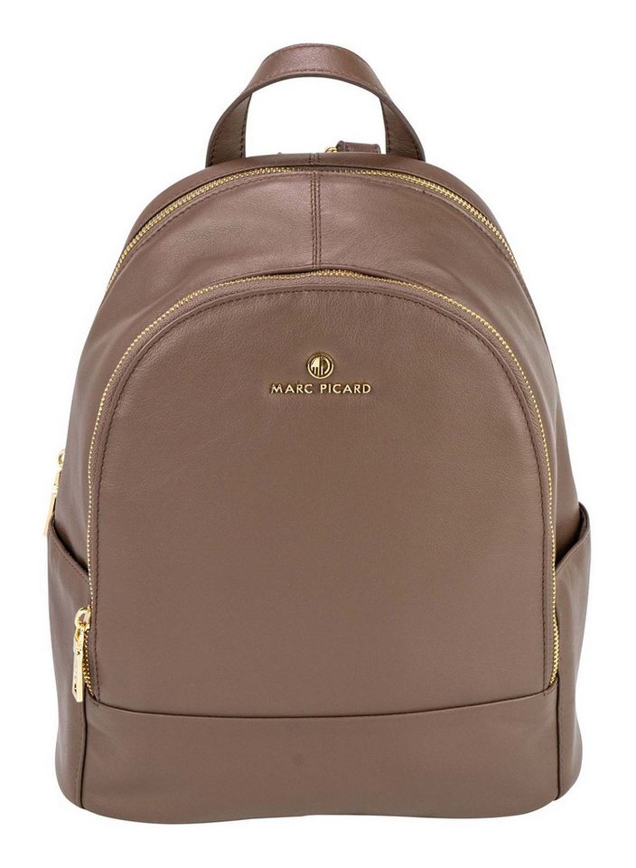 Marc Picard Rucksack Backpack, aus echtem Rindsleder von Marc Picard