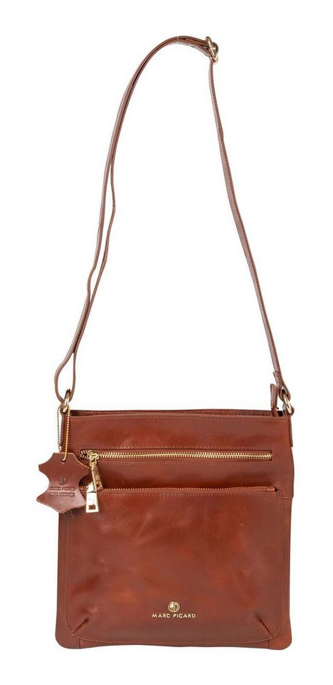 Marc Picard Umhängetasche Crossover Bag, aus echtem Rindsleder von Marc Picard