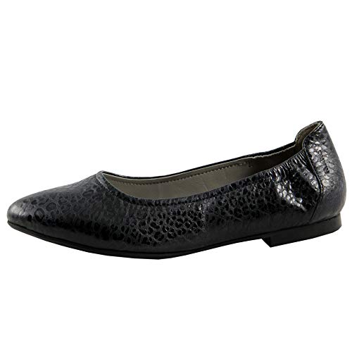 Marc Shoes Aurelia, Damen Geschlossene Ballerinas, Schwarz (Suede Lamina Black 00856), 42 EU (8 UK) von Marc Shoes
