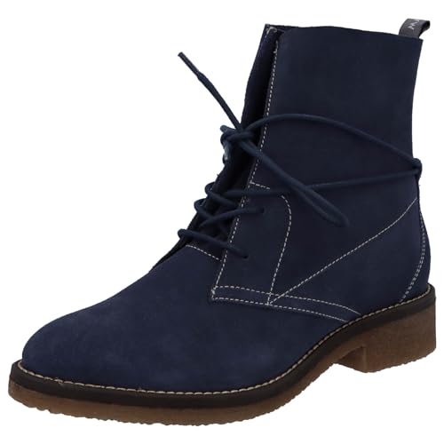 Marc Shoes Damen casual Boots Nubuk medium Fußbett: nicht herausnehmbar 41,0 Cow Suede navy von Marc Shoes