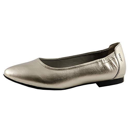 Marc Shoes Aurelia, Damen Geschlossene Ballerinas, Grau (Suede Speechio Champagner 00855), 36 EU (3.5 UK) von Marc Shoes