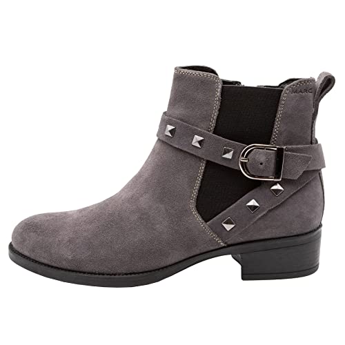 Marc Shoes Damen casual Stiefelette Nubuk medium Fußbett: nicht herausnehmbar 42,0 Cow Suede grey von Marc Shoes