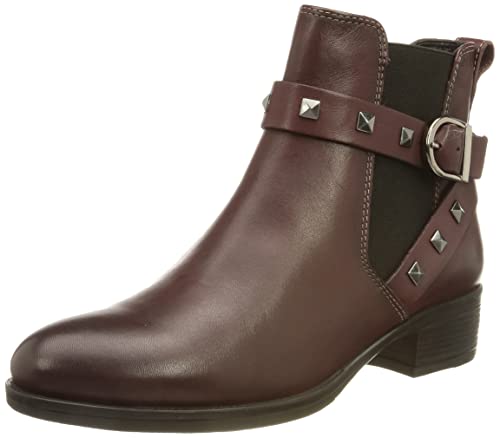 Marc Shoes Damen casual Stiefelette Nubuk medium Fußbett: nicht herausnehmbar 36,0 Leather dark bordo von Marc Shoes