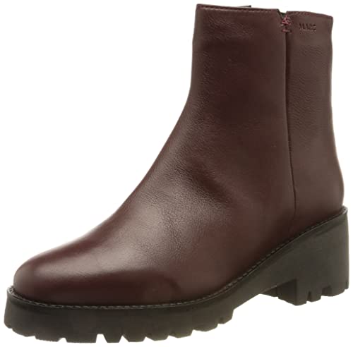 Marc Shoes Damen casual Boots Glattleder medium Fußbett: nicht herausnehmbar 40,0 Leather bordo von Marc Shoes