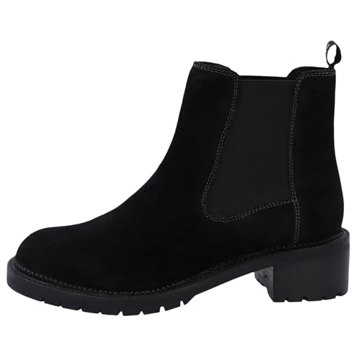 Marc Shoes Damen casual Boots Nubuk medium Fußbett: nicht herausnehmbar 37,0 Cow Suede black von Marc Shoes