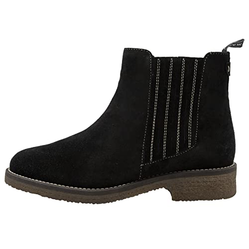 Marc Shoes Damen Casual Boots Nubuk medium Fußbett: Nicht herausnehmbar 39,0 Cow Suede Black von Marc Shoes