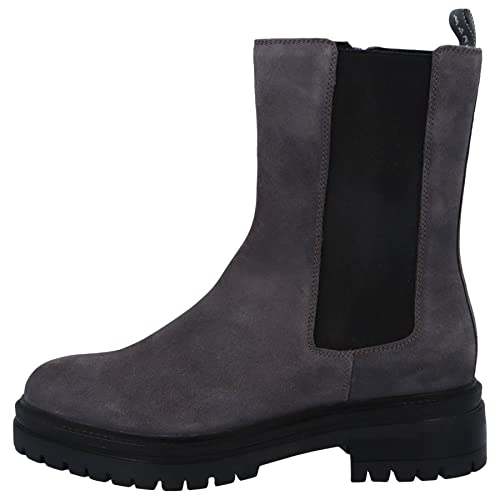 Marc Shoes Emilia - Chelsea-Stiefelette high, Damen Stiefelette, grey, Wildleder von Marc Shoes