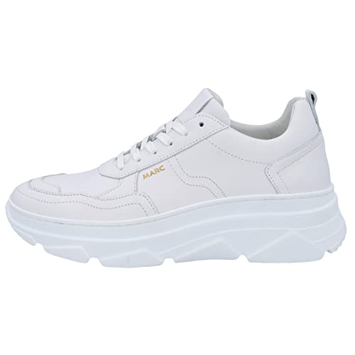 Marc Shoes Damen Casual Halbschuh Nubuk medium Fußbett: herausnehmbar 36,0 Leather White von Marc Shoes
