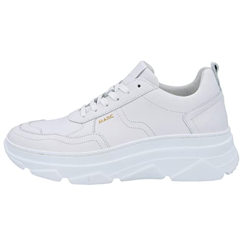 Marc Shoes Damen Casual Halbschuh Nubuk medium Fußbett: herausnehmbar 42,0 Leather White von Marc Shoes