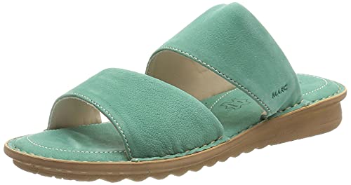 Marc Shoes Damen Casual Pantolette Nubuk medium Fußbett: Nicht herausnehmbar 38,0 Nubuk Blue von Marc Shoes