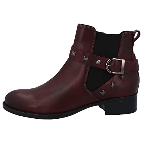 Marc Shoes Damen casual Stiefelette Nubuk medium Fußbett: nicht herausnehmbar 42,0 Leather dark bordo von Marc Shoes